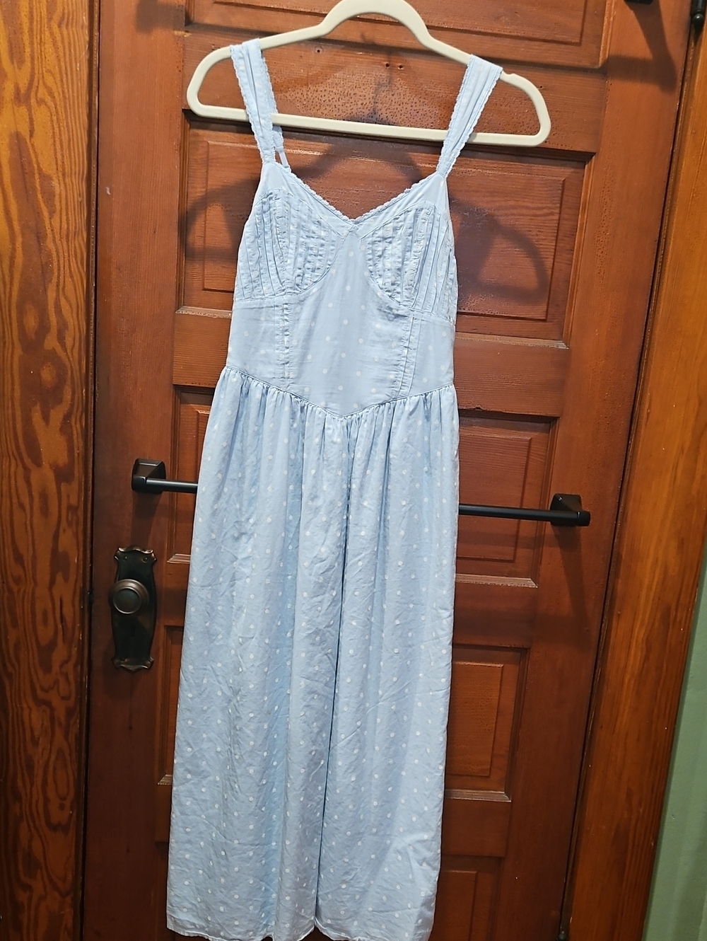 American Eagle Outfitters Light Blue Midi Sundress